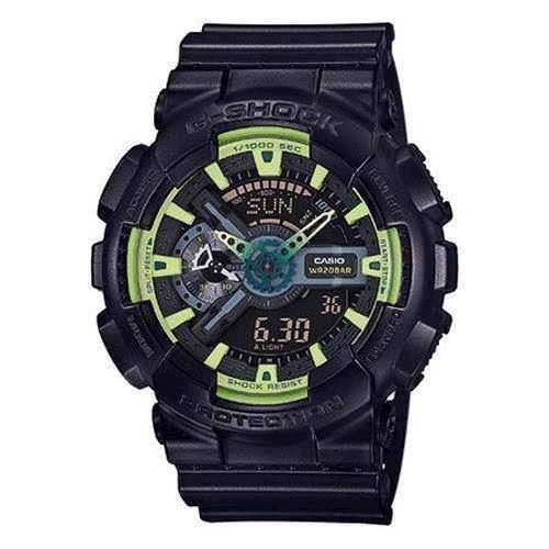 Image of Casio G-Shock sort resin med stål quartz multifunktion (5146) Herre ur, model GA-110LY-1AER